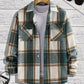 Men's Shirt Versatile Casual Plaid Shirt Coat Shirt Coat