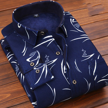 Thick Inch Shirt Slim Shirt Men's Clothes
