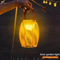 Solar Garden Decoration Bamboo Woven Candle Lights
