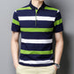 New Men's Clothing Short-sleeved Summer Top T-shirt Solid Color Casual Polo Collar Polo Shirt Casual Half-length Sleeve Versatile Clothes