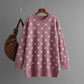 Sweater Mid-length Sweater Love Jacquard
