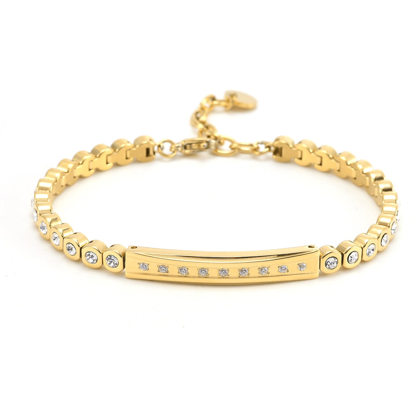 Popular Light Luxury High-grade Diamond-embedded Star Rainbow Bridge Bracelet
