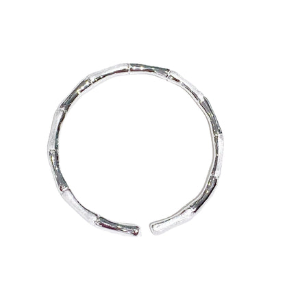 Women's Fashion Silver-plated Bamboo Bracelet
