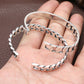 Women's S925 Sterling Silver Retro Opening Distressed Simple Bracelet