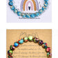 Amazon New Pink Crystal Bracelet Women's Handmade Red Agate Tiger Eye Blue Gold Mixed Color Beaded Bracelet Wholesale