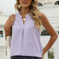 Notched Sleeveless Tank
