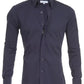 Men's Shirt Zipper Shirt Hidden Fake Button