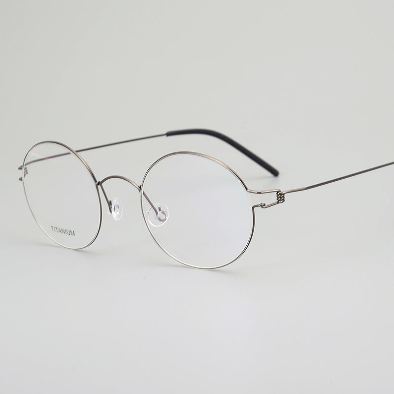 Screwless Vintage Pure Titanium Glasses Frame