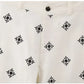 High-Waist Printed Linen Wide-Leg Pants