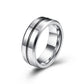 Blue Tungsten Steel Slotted Men's Ring Simple Blue Ribbon Tungsten Gold Anti-rub Thumb Ring Bracelet