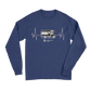 Camping Cardiogram Men Long Sleeve Shirt