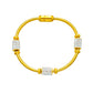 Full Diamond Titanium Steel Magnetic Buckle Round Bracelet