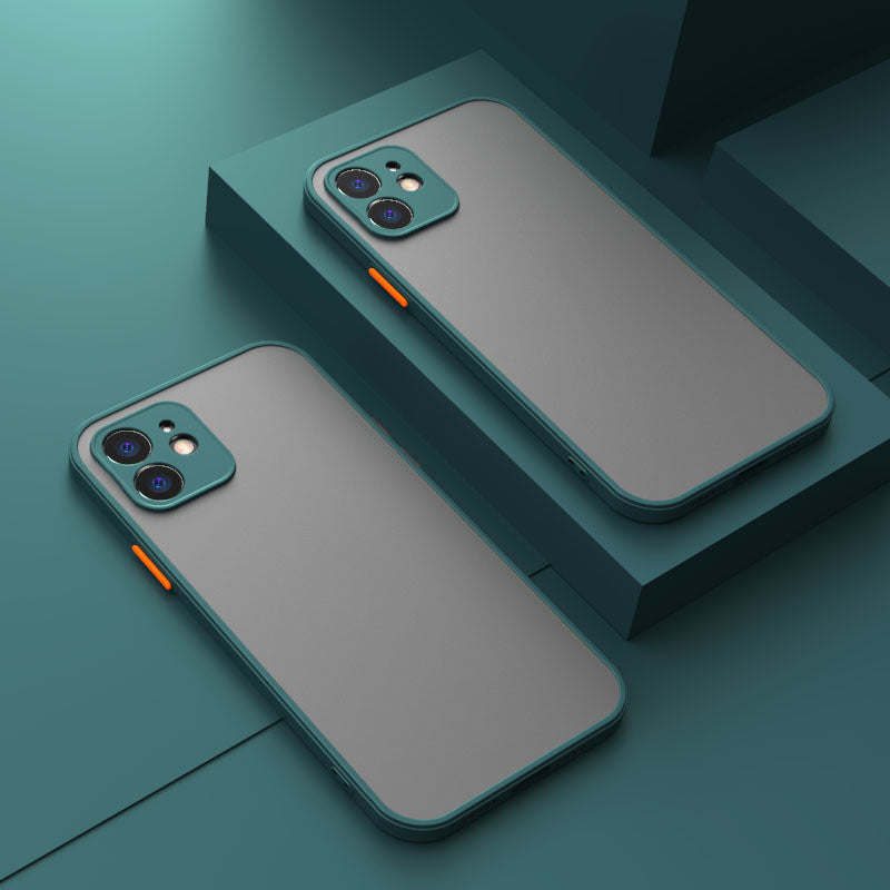Suitable For  13pro Phone Case Iphone12 Skin Feeling Xs Max Eye Protection 8p Translucent XR Silicone 7 Frosted