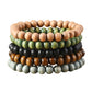 Simple Fashion Bohemian Multicolor Wooden Bead Bracelet