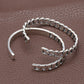 Women's S925 Sterling Silver Retro Opening Distressed Simple Bracelet