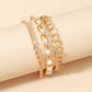 Simple Temperament Personality Trend Pearl 3-piece Bracelet
