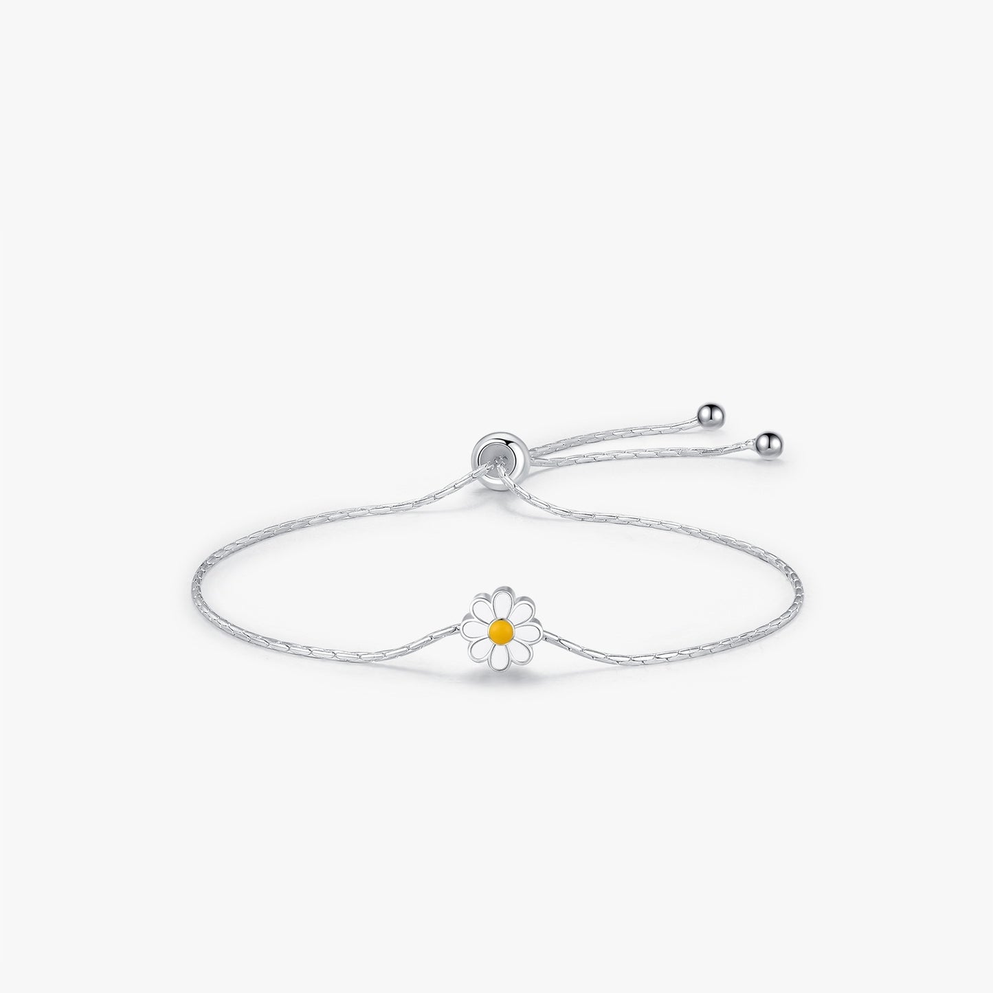 S925 Sterling Silver Enamel Telescopic Bracelet