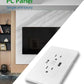 Dual USB Wall Outlet Port 15A Power Socket Charger AC Receptacle Plate Panel 110