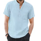 Men’s Casual Cotton Linen T-Shirt