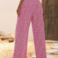 Ditsy Floral Print Wide Leg Pants