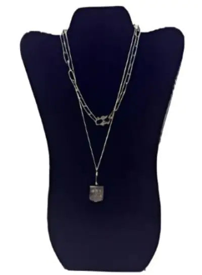 Silver Lux Pendant Design Necklace