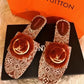 Fashion Design Flat Fur Sandals