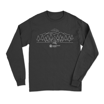 Camping Triangles Men Long Sleeve Shirt