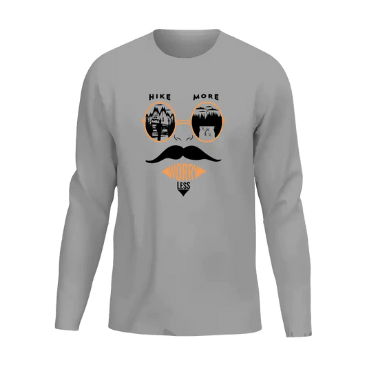 Hike More Worry Less Men Long Sleeve Shirt