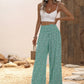 Ditsy Floral Print Wide Leg Pants
