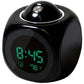 LED Projection Alarm Clock Digital LCD Display Voice Talking Weather Snooze USB