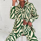 Loose Stripe Pants Set Elegant Long Sleeve Top