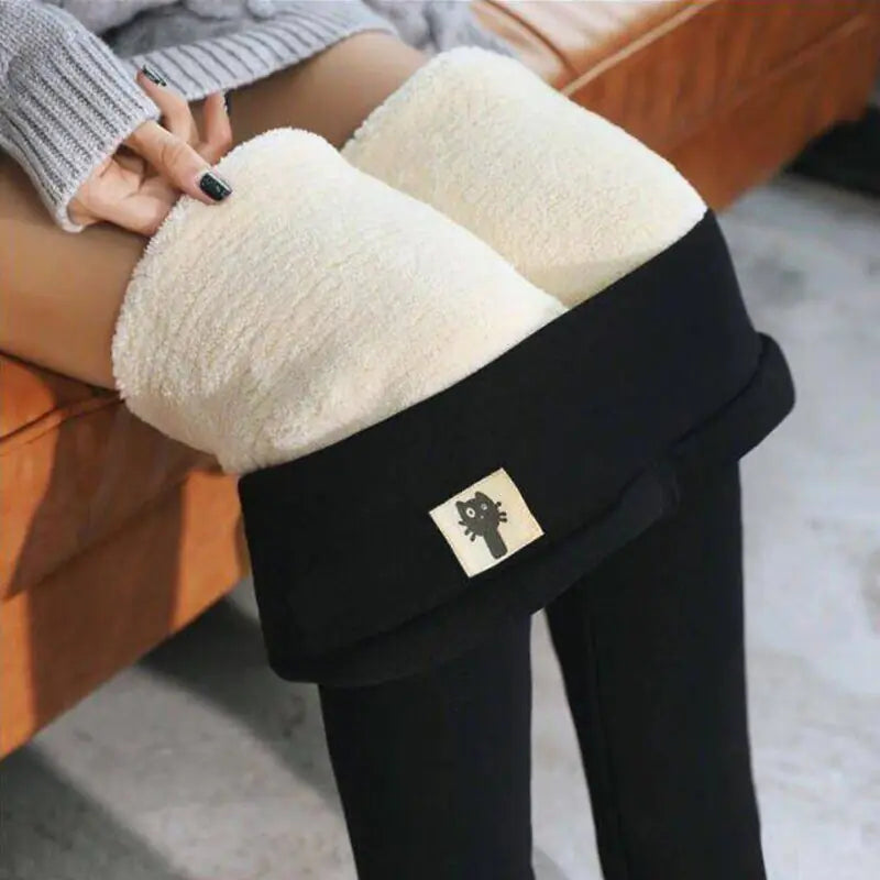 Winter Women Leggings Velvet Warm Pants Hight Waist Leggings