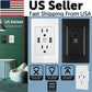 Dual USB Wall Outlet Port 15A Power Socket Charger AC Receptacle Plate Panel 110