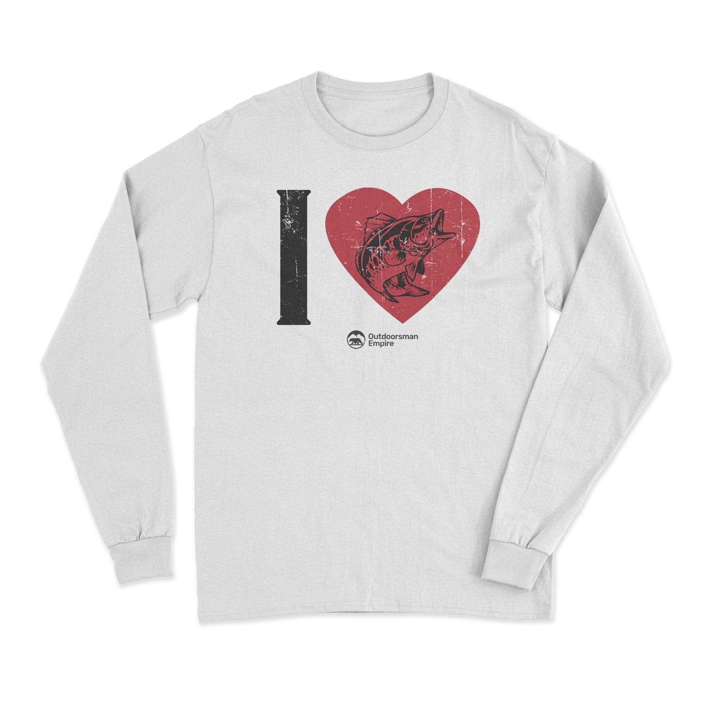 I love Fishing Men Long Sleeve Shirt