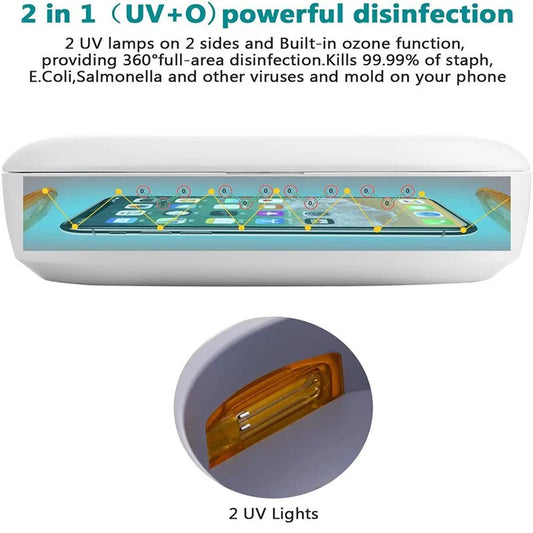 10W Fast Wireless Charger With Phone Sanitizer