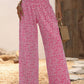 Ditsy Floral Print Wide Leg Pants