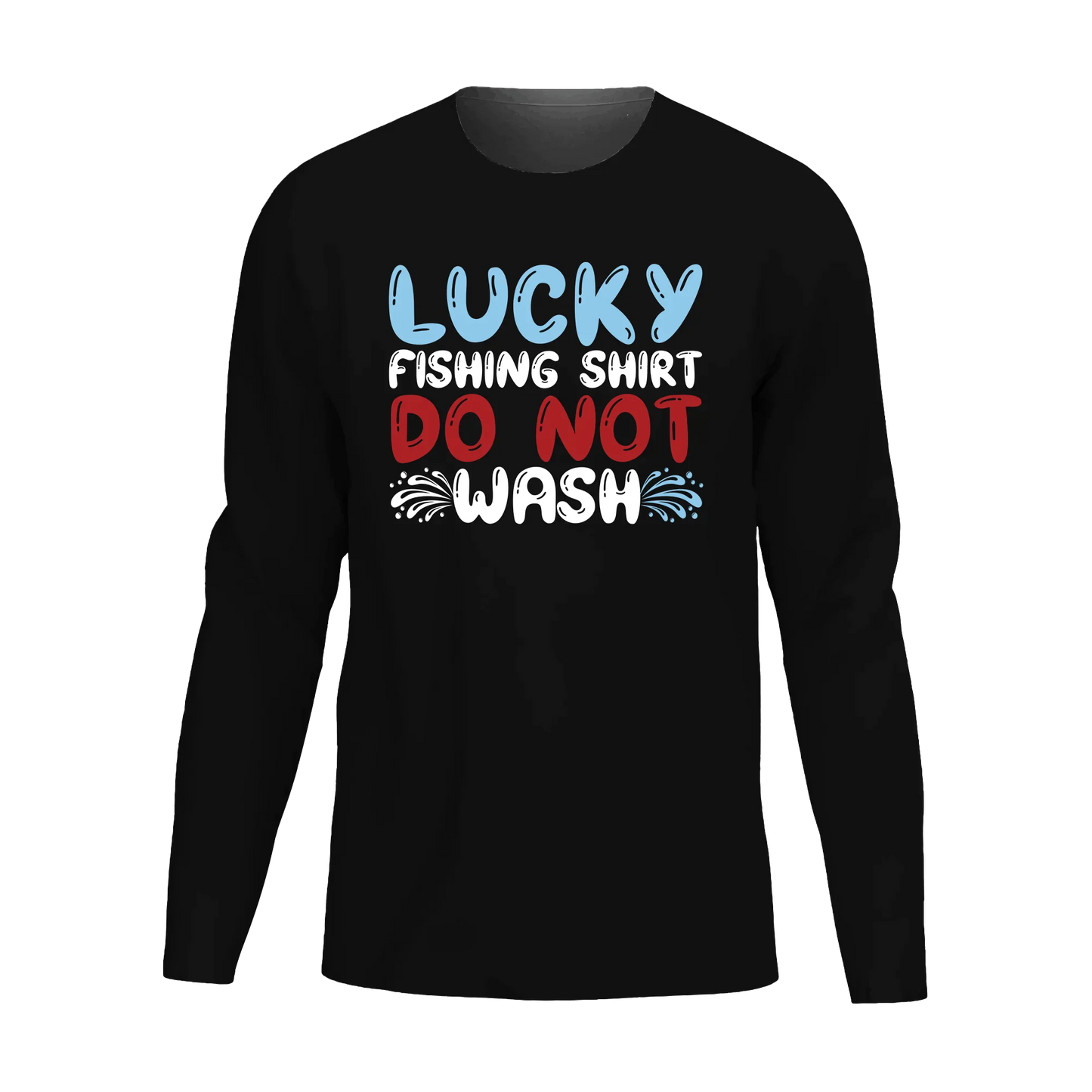 Lucky Fishing Shirt Men Long Sleeve Shirt
