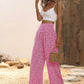 Ditsy Floral Print Wide Leg Pants