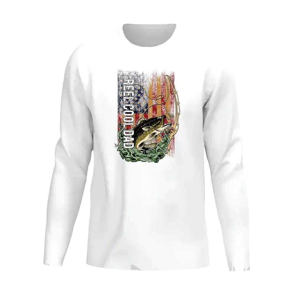 Reel Cool Dad Men Long Sleeve Shirt