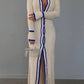 Stripe Lapel Dress