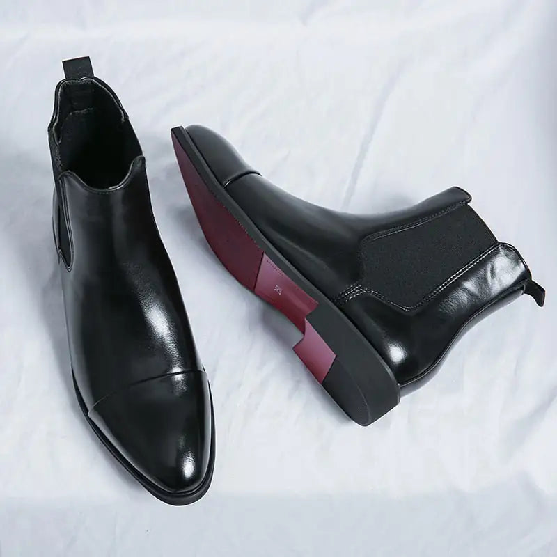 Red Bottom Chelsea Boots For Men