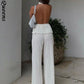 Trouser Suit Spring Elegant Wide Leg Pants
