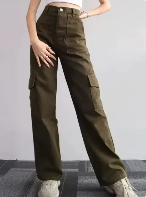 Retro Y2K Tech wear Cargo Pants