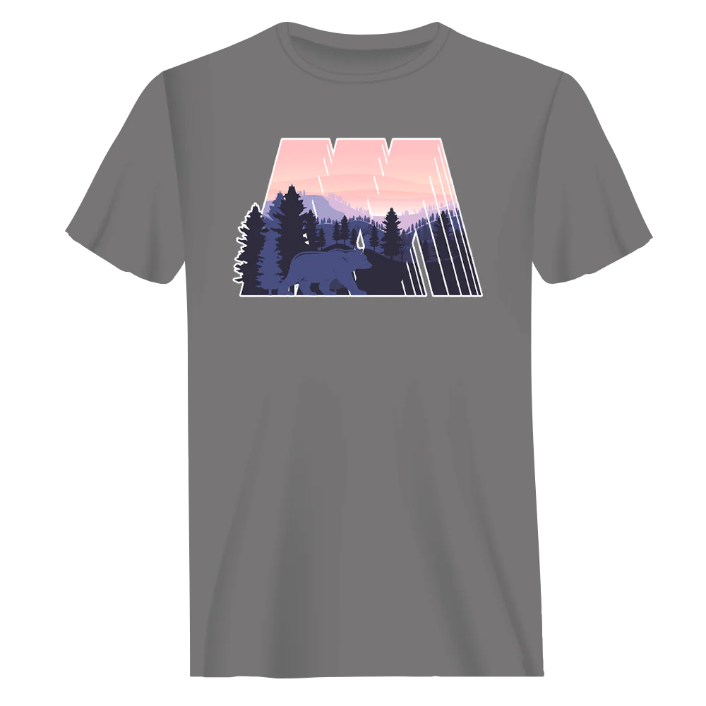 Geometric Camping T-Shirt for Men