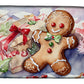 Christmas Gingerbread Men Dish Drying Mat