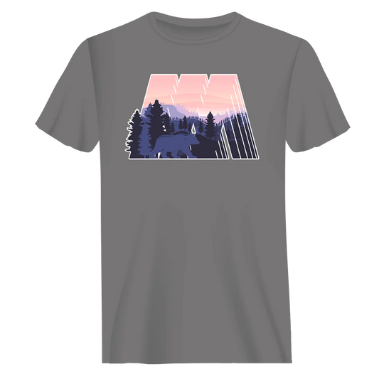 Geometric Camping T-Shirt for Men