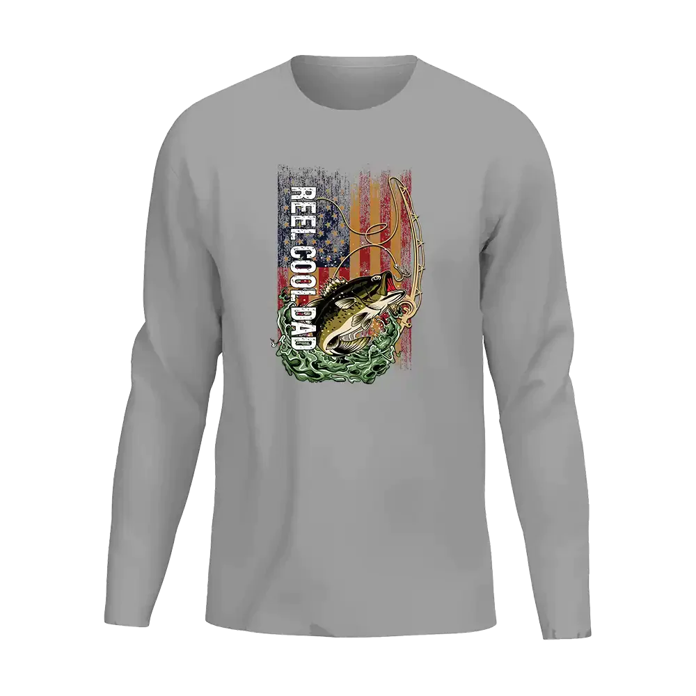 Reel Cool Dad Men Long Sleeve Shirt