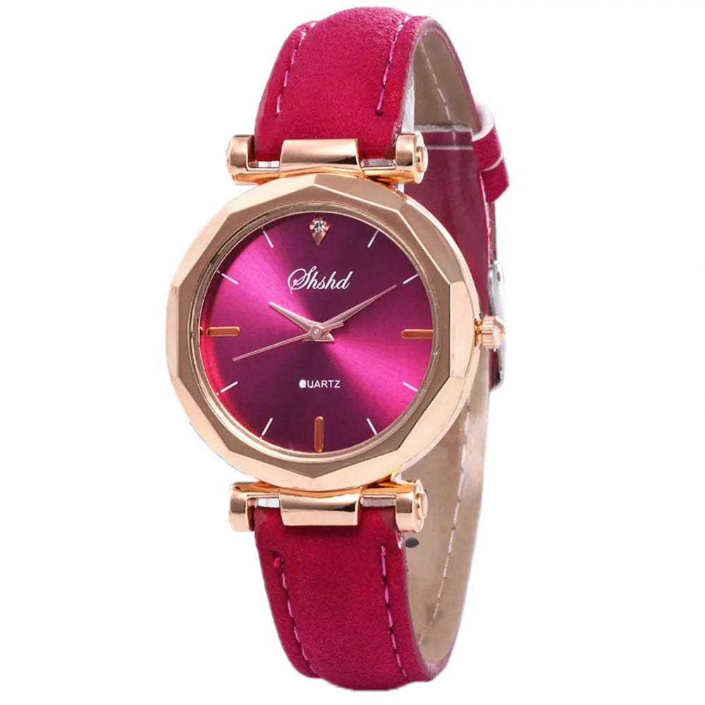 Fashion Women Leather Casual Watch