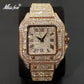 MISSFOX Ice Out Watch For Men