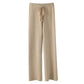 Vintage Casual Knitted Wide Leg Pants